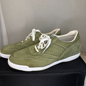 Rockport Prowalker Men’s Casual Tennis Shoes Green Suede Size 11.5 M Rare